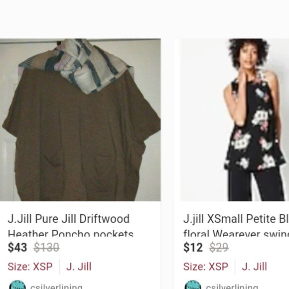 5 pieces! XSP-LP J.jill Reseller Bundle Tops Cardigan Poncho - Picture 2 of 3